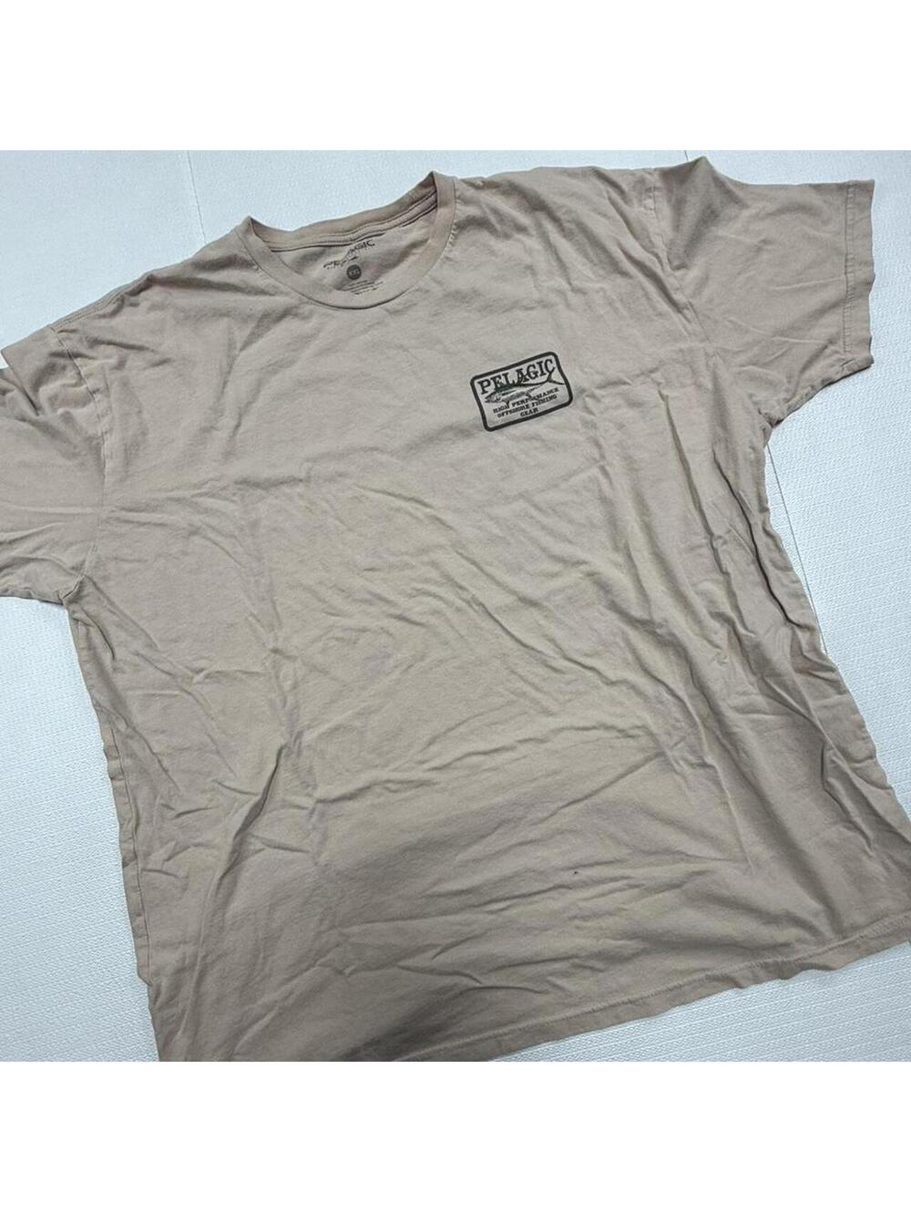 Unbranded Men's Tan and Cream Tshirt